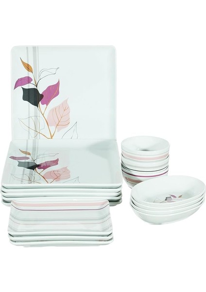 Porselen 12342 16 Parça 6 Kişilik Kahvaltı Takımı