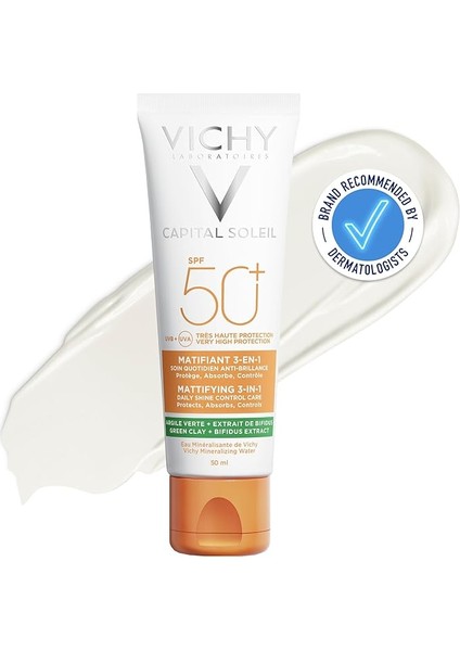 Capital Soleil Çok Yüksek Korumalı Matlaştırıcı Yüz Güneş Kremi Spf 50 Faktör