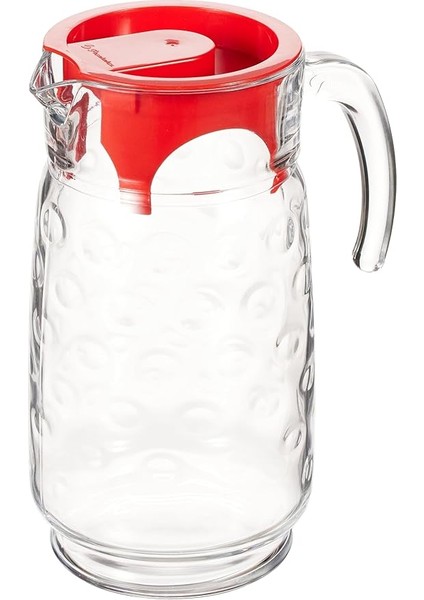 Rings Kapaklı Sürahi Kırmızı