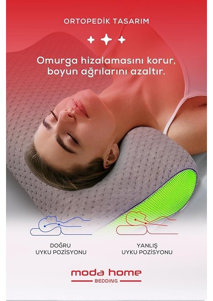 Home Bedding Visco Cervical Boyun Fıtığı, Visco Yastık, Ortopedik Yastık modelleri