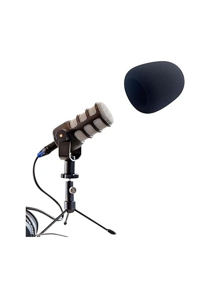 Mikrofon Sünger Ön Cam Kapağı Rode Podmıc Için Uyumlu, Mikrofon Rüzgar Muff Ön Cam Toz Kapağı Taşınabilir Kullanışlı Kaydedici Mikrofon Rüzgar Ekran Kapağı Gürültü Filtresi fırsatları