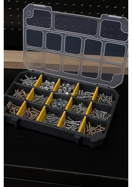 Made Slim Organizer 12 Bölmeli, Şeffaf, Düzenleyici Kutu, Polipropilen Malzeme, Çekmece Içi ve Masaüstü Kullanım Için, Hafif Taşınabilir, Saklama Kutusu fiyatları