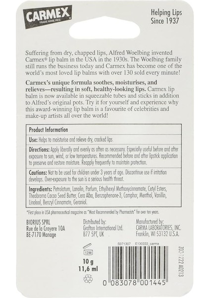 Vişneli Nemlendiricili Dudak Balmı 83078001445 fiyatları