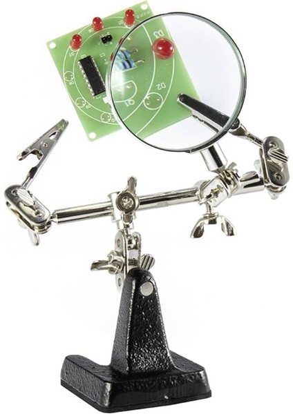 Wlacchhb-02 Büyüteç ve 2 Timsah Kelepçesi ile Yardım Eli