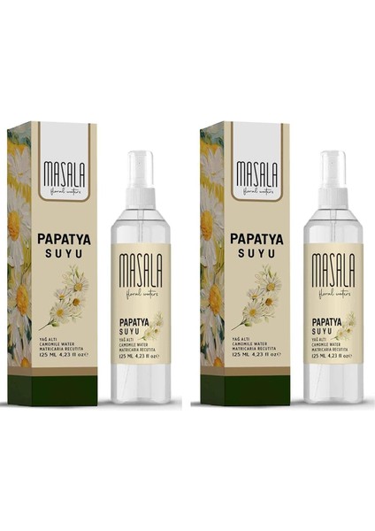 Papatya Suyu 125 ml - Chamomile Floral Water x 2 Adet