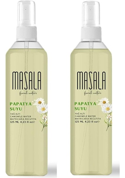 Papatya Suyu 125 ml - Chamomile Floral Water x 2 Adet fiyatları
