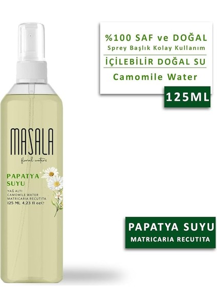 Papatya Suyu 125 ml - Chamomile Floral Water x 2 Adet modelleri