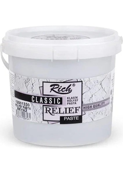 Klasik Rölyef Pasta 1200GR Beyaz