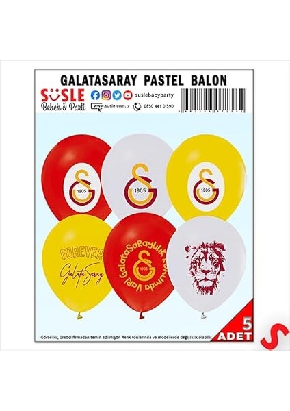 Lisanslı Balon, 30CM x 5 Adet fırsatları