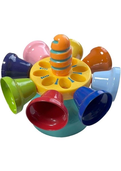 Hb-40 Çocuklar Için Eğitici Oyuncak El Zil Seti 8 Notalı El Zili Notalarla Ana Okulu