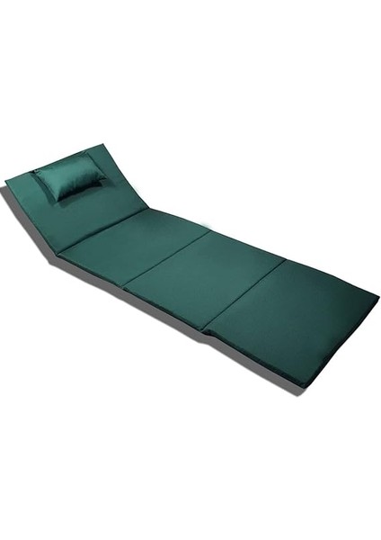 Taşınabilir Katlanır Çanta Şezlong Minderi, Yastıklı Minder (Yeşil) modelleri