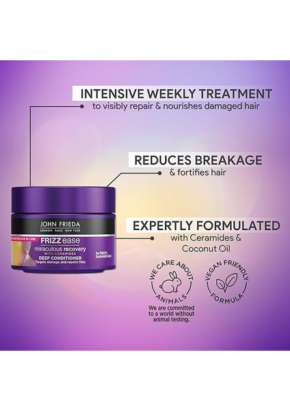 Frieda Frizz Ease Miraculous Recovery Mucizevi Onarım Saç Bakım Maskesi indirimleri