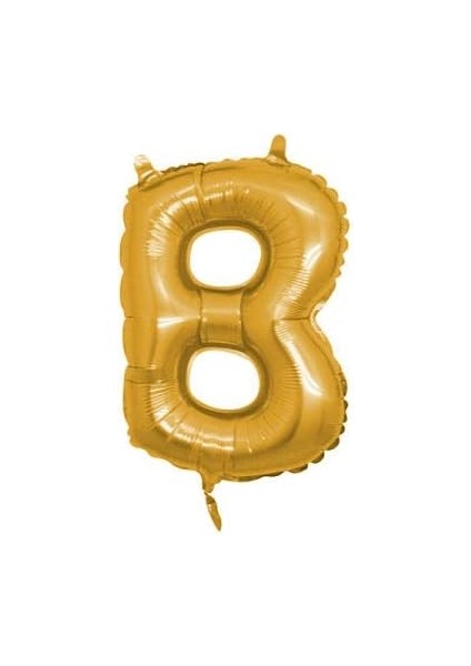 Marifetlerim - B Harfi Altın Folyo Balon 16 Inch 40 cm