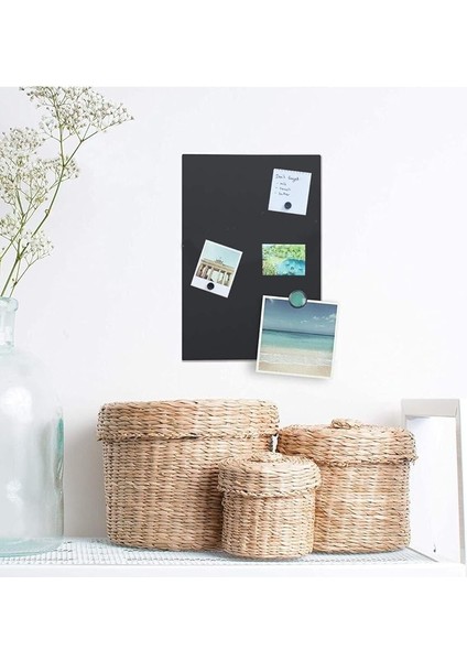 Magnet Mıknatıslı Pano Siyah 50X32 cm Dekoratif Metal Magnet Panosu fiyatları