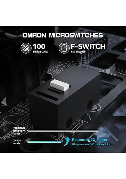Shark R5 Ultra Kablosuz Oyun Fare Yüksek Hızlı Karbon Fiber Ultra Hafif 39G Kablo 2.4g/bt/usb-C Sensörü, PAW3950MAX Sensör, Kablosuz Problama Hızı 8khz, 42KDPI, Pc/mac - Siyah indirimleri