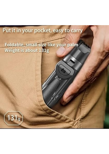 Mini Selfie Çubuğu Tripod Bluetooth Uzaktan Kumandalı 360' Dönebilen Çok Amaçlı Tripod fiyatları