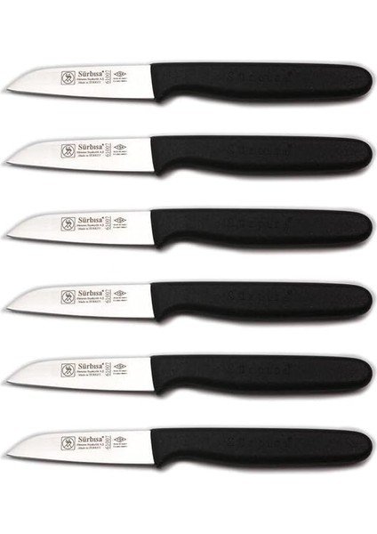 Sürmene 6'lı Meyve Bıçağı Seti 61007 (Siyah)