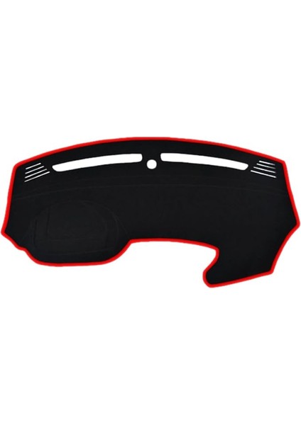 Torpido Koruma Halısı Siyah Kenar Renk Kırmızı Fiat Egea Ekranlı 2017-2022 ile Uyumlu