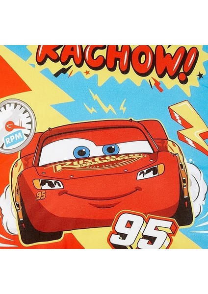 Disney Cars Fast Lisanslı Karakter BASKILI%100 Pamuk Kırlent, Çok Renkli, 45X45 cm modelleri