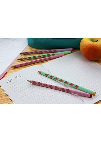 Easygraph - Ergonomik Kurşun Kalem - Sağ El - Pastel Pembe modelleri