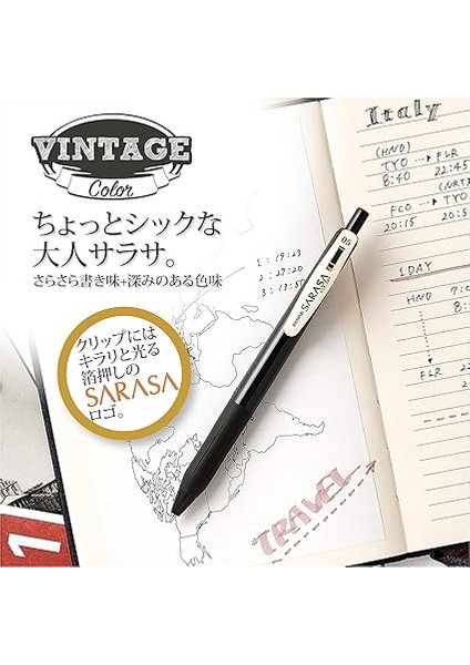 Sarasa Clip Vintage Seri 1 Set 0,5mm 5 Li Pet fırsatları