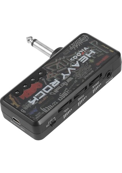 Elektro Gitar Amp, Elektro Gitar Fiş, Mini Kulaklık Amp Amplifikatör, Heavy Rock Kompakt Taşınabilir