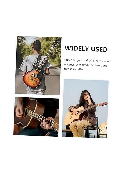 12 Telli Akustik Gitar Köprü Seti Gül Ağacı Gitar Köprüsü Akustik Gitar Köprüsü Burguları Değiştirme Kiti fiyatları