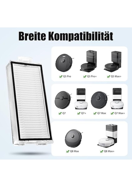 4 Adet Filtre Hepa Xiaomi Roborock Q7/ Q7+/q7 Max/ Q7 Max + Robot Süpürge Yedek Yedek Aksesuarları fiyatları