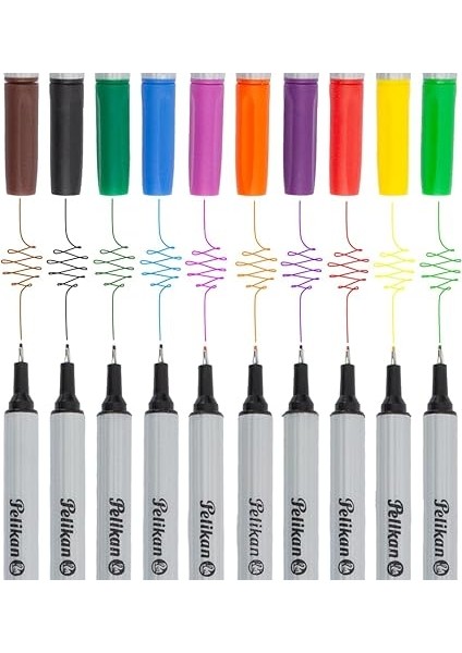 Fineliner 96 Çeşitli 10'lu-Kılıf modelleri