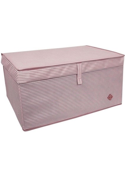 Mega Plus Jumbo Boy Katlanır Kumaş Saklama Kutusu 70X41X30 Çok Amaçlı Kapaklı Kutu Hurç Sandık