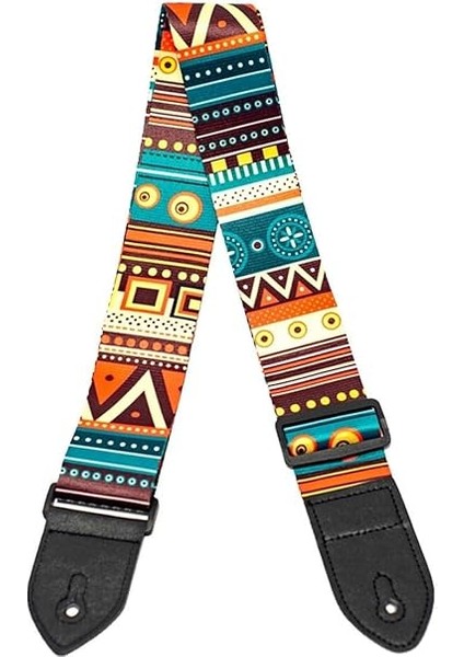 SR-11GRN Gitar Omuz Askısı, Çok Renkli Desenli Uzunluk 90-143 cm fiyatları