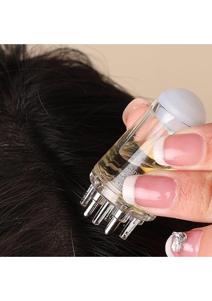 Saç Yağı Aplikatör Şişesi, Saç Derisi Aplikatörü Tarak Saç Derisi Aplikatörü, Top Kök Tarak Aplikatörü Saç Büyümesi Için Şişe Saç Derisi Masajı, Mini Saç Yükseltme Katı Saç Masaj Aleti (Beyaz) fiyatları