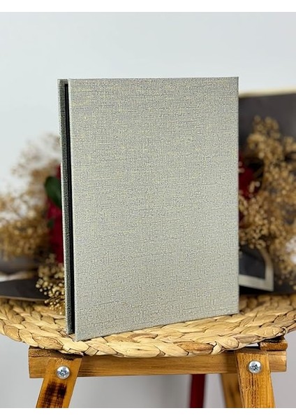 15X21CM 100 Fotoğraf Kapasiteli Lüks Çerçeveli Koton Fotoğraf Albümü Vizon fiyatları