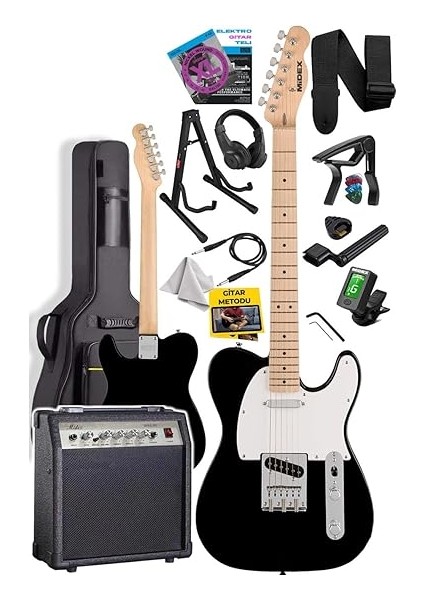 TLX-50WB-30AMP Tele Kasa Maple Klavye 2 Single-Coil 30W Amfili Elektro Gitar fiyatları