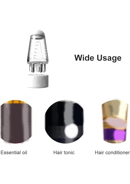 Saç Yağı Aplikatör Şişesi, Saç Derisi Aplikatörü Tarak Saç Derisi Aplikatörü, Top Kök Tarak Aplikatörü Saç Büyümesi Için Şişe Saç Derisi Masajı, Mini Saç Yükseltme Katı Saç Masaj Aleti (Beyaz) indirimleri