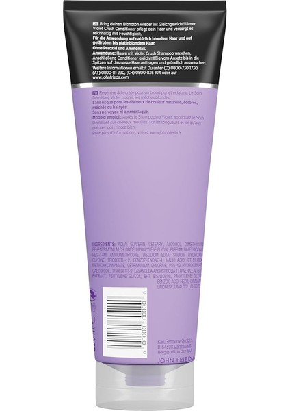 Frieda Violet Crush Sarı Saçlara Özel Menekşe Özlü Mor Saç Bakım Kremi 250 ml fiyatları