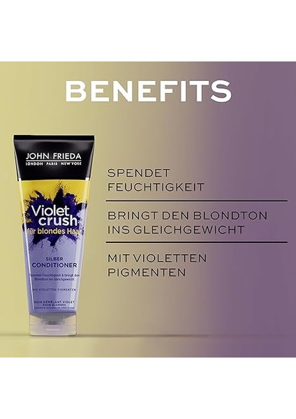 Frieda Violet Crush Sarı Saçlara Özel Menekşe Özlü Mor Saç Bakım Kremi 250 ml fırsatları