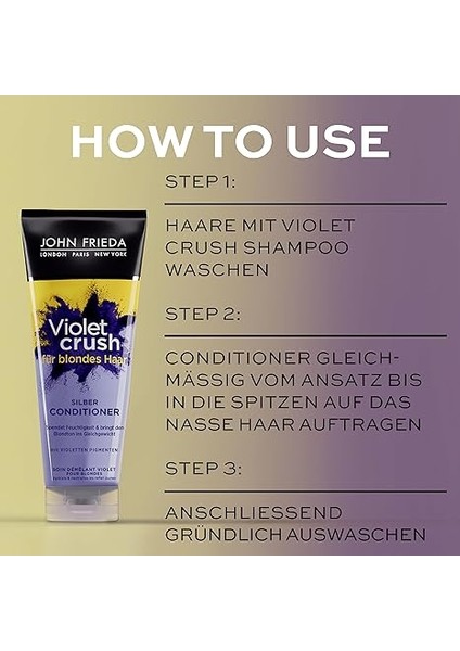 Frieda Violet Crush Sarı Saçlara Özel Menekşe Özlü Mor Saç Bakım Kremi 250 ml indirimleri