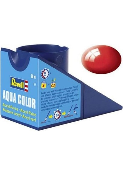- Su Bazlı Maket Boyası Ateş Kırmızısı Parlak 18 ml (36131)
