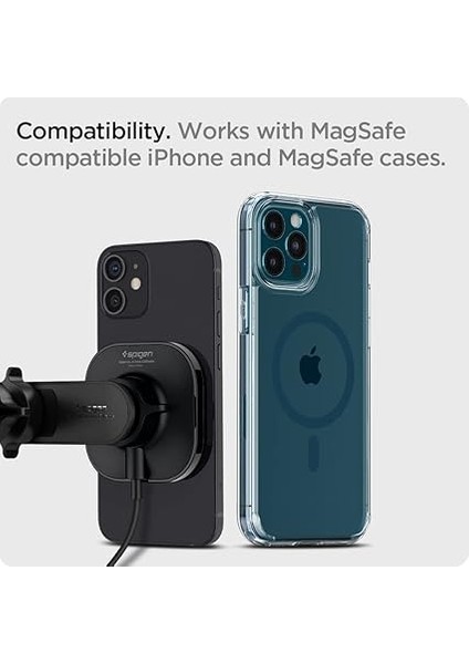 Magfit Air Vent Araç Içi Telefon Tutucu + Manyetik Kablosuz Şarj Cihazı iPhone Için Magsafe Özellikli Onetap Pro ITS12W - ACP02615 modelleri