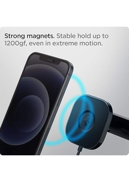 Magfit Air Vent Araç Içi Telefon Tutucu + Manyetik Kablosuz Şarj Cihazı iPhone Için Magsafe Özellikli Onetap Pro ITS12W - ACP02615 indirimleri