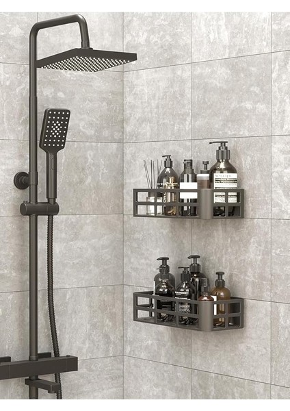 Life 2 Adet Düzenleyici Yapışkanlı Banyo Organizer Duş Rafı MIT1146 modelleri