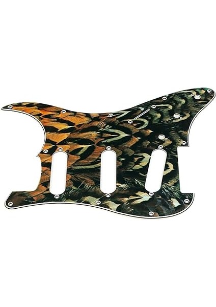 Delik Strat Gitar Pickguard Sss Scratch Plaka Stratocaster Tarzı Gitar Leopar Şerit Youmaxe modelleri