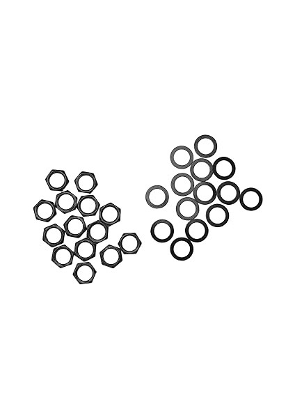 Gitar Somun Yıkayıcı Elektro Gitar Somun Yıkama Seti, G3 Gitar Jack Somunu, Behangroller Kiti Dişi Jack Soket Somunları Elektro Gitar Bas G3 / 8 Için Metal Yıkama Somunları (Black) fırsatları