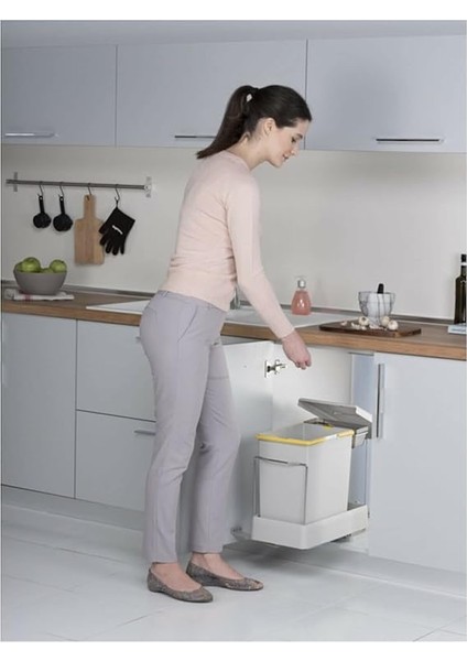 Dolap Içi Raylı Çöp Kovası 21500 20 Litre fiyatları