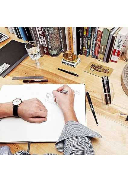 600 Ince Uçlu Kalem Metalik Kırmızı 0.7 mm indirimleri