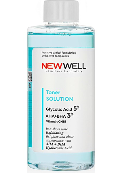 Well Canlandırıcı ve Gözenek Sıkılaştırıcı Glikolik Asit Tonik (Tüm Cilt Tipleri) 200 ml