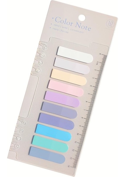 Şeffaf Renkli Yapışkanlı Not Kağıdı Oval Etiket (Gül Kokusu)