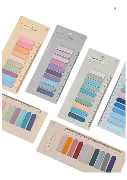 Şeffaf Renkli Yapışkanlı Not Kağıdı Oval Etiket (Gül Kokusu) modelleri