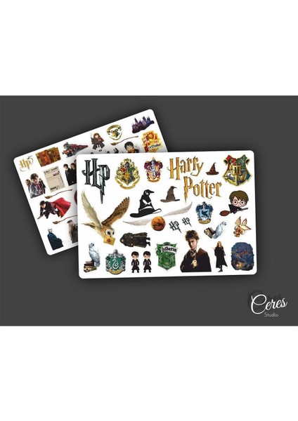 Major Selection Harry Potter Sticker 2-5cm Arası 2 Sayfa 54 Adet Etiket